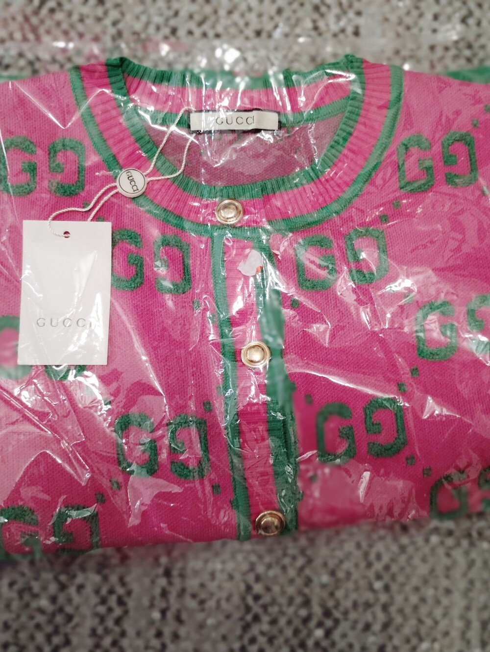 Green And Pink Sweater